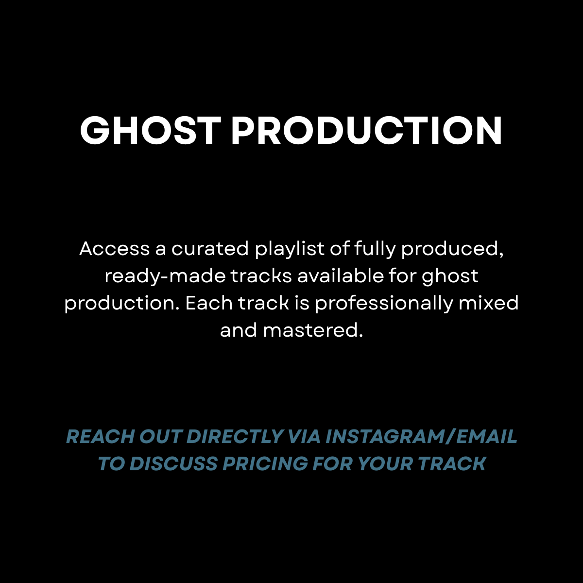 Ghost Production